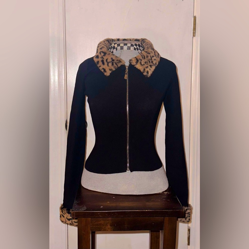 More To Come — Natalie Zip Knit Cardigan XS